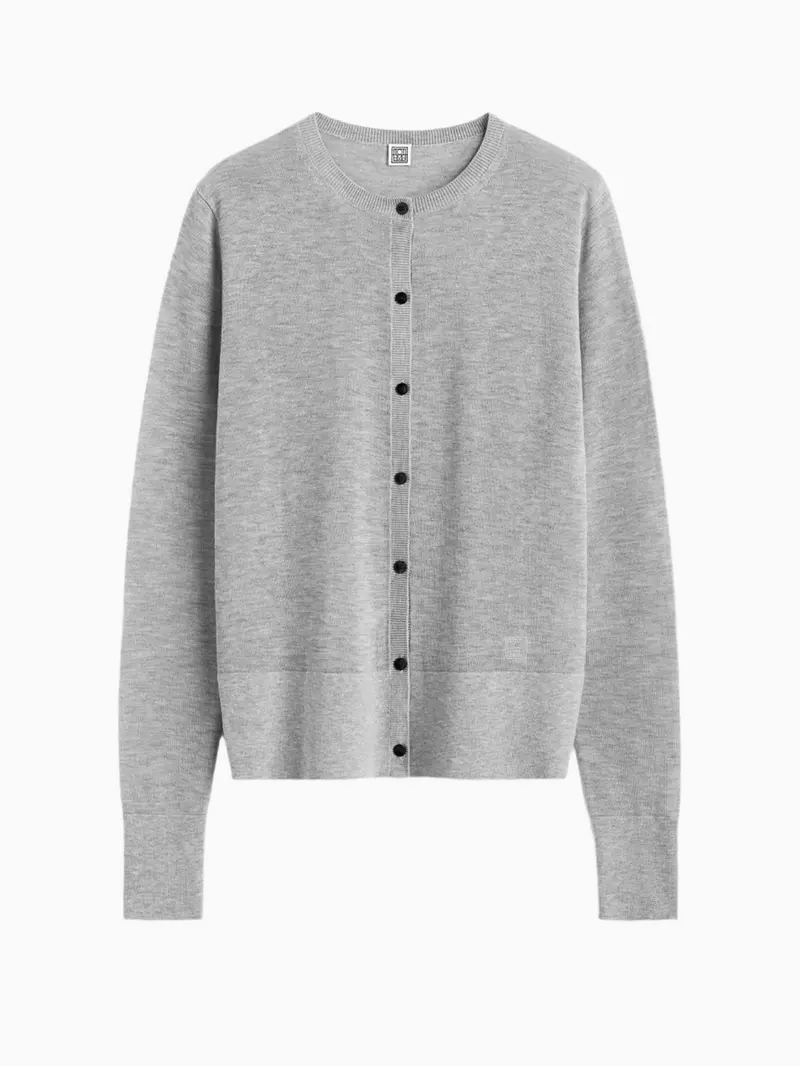 Fine-knit cardigan