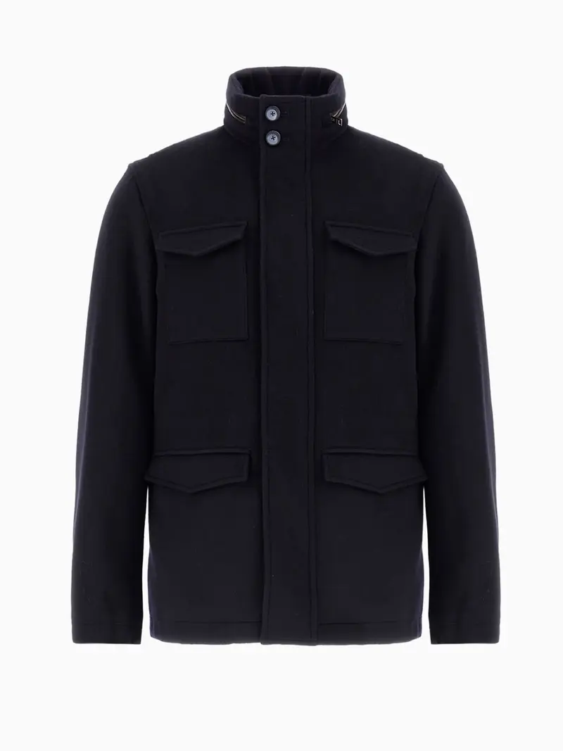 Flap-pocket parka