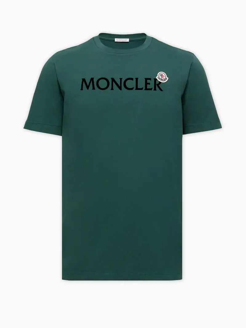 Flocked logo T-shirt