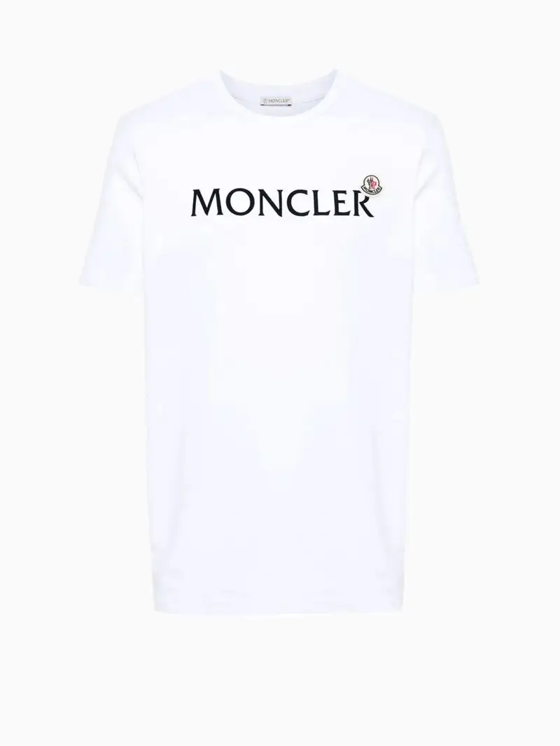 Flocked-logo t-shirt