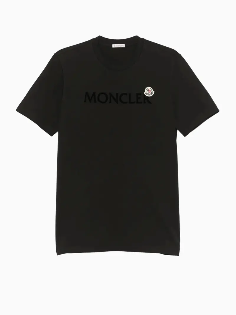 Flocked-logo t-shirt
