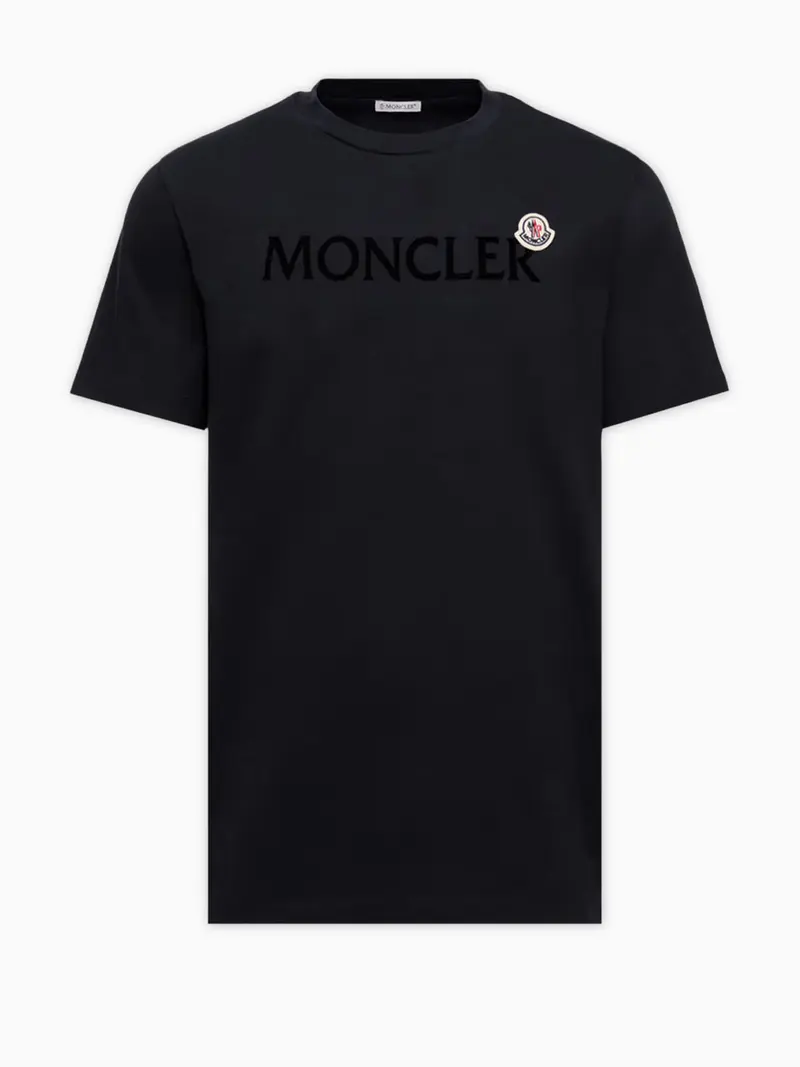 Flocked logo t-shirt