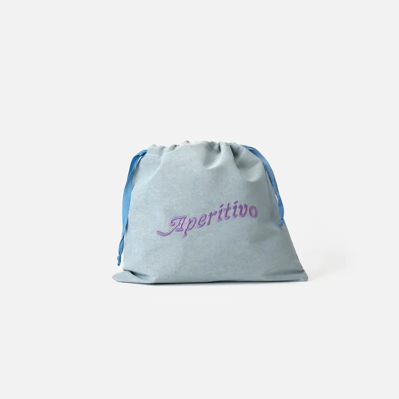 Funda bordada Aperitivo Celeste