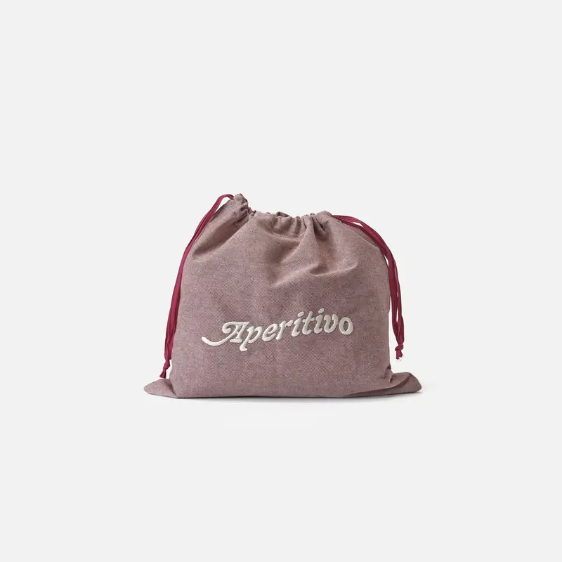 Funda bordada Aperitivo Granate