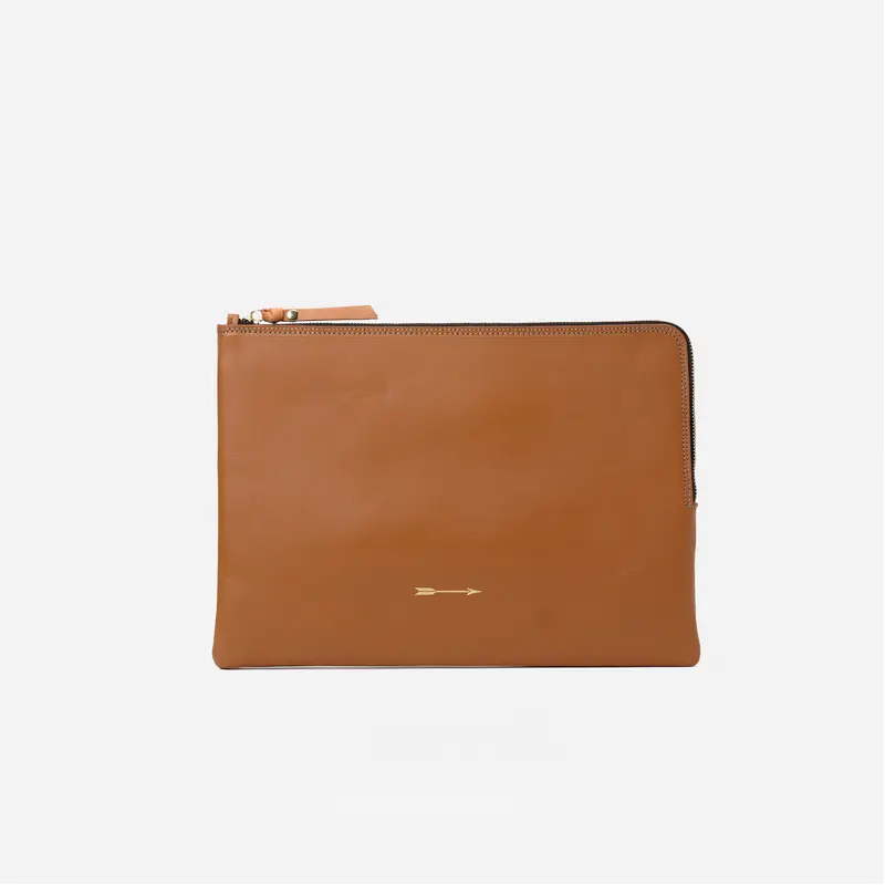 Funda ordenador M Cognac
