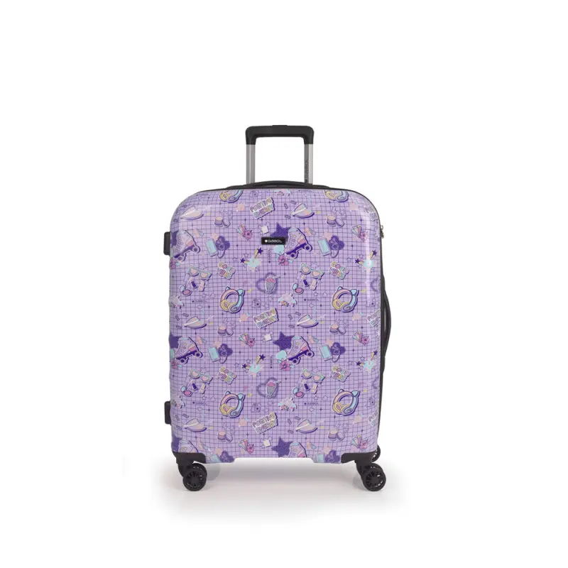 Gabol Maleta Mediana FUNNY Lila con Cierre TSA - 46x66x25 cm
