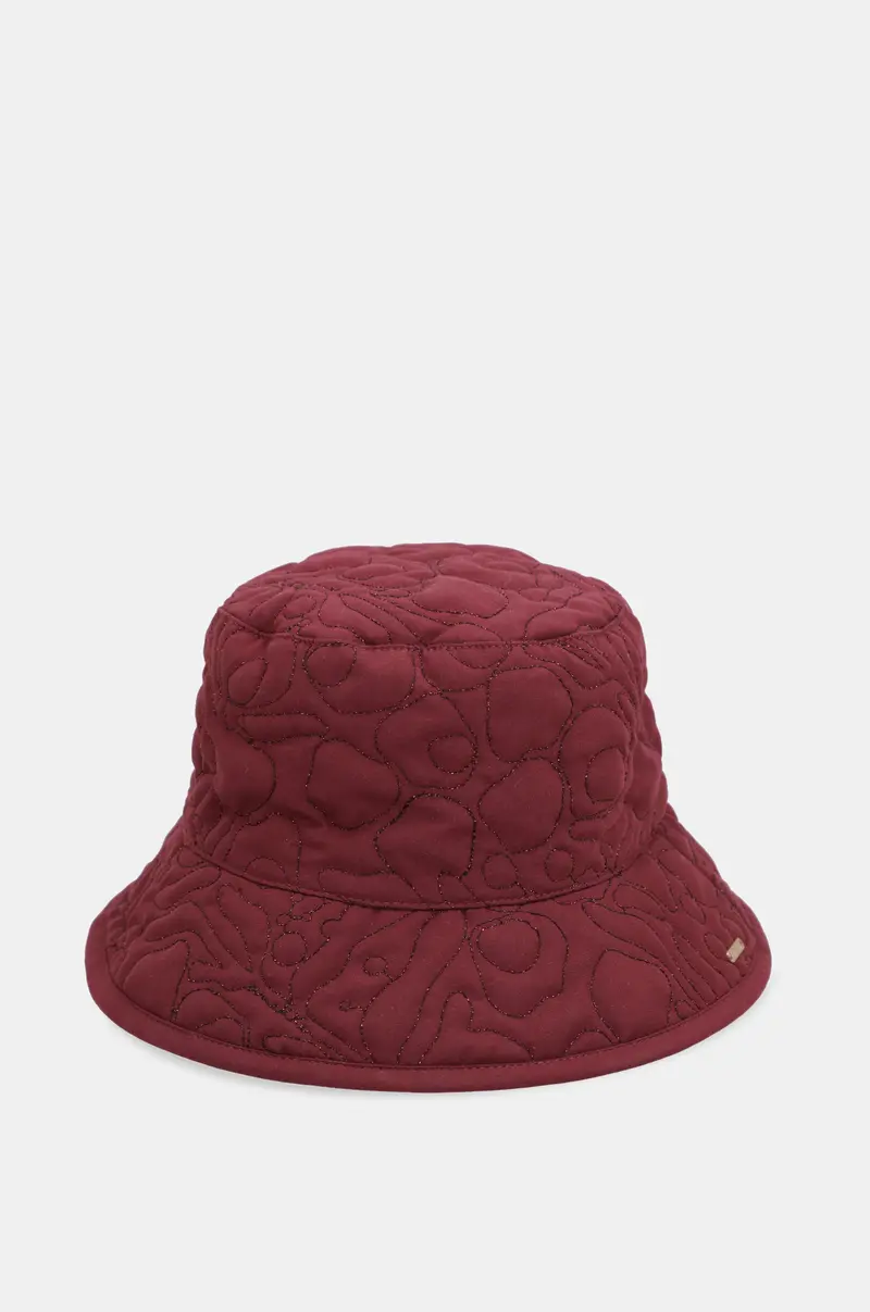 Gorro pescador granate reversible