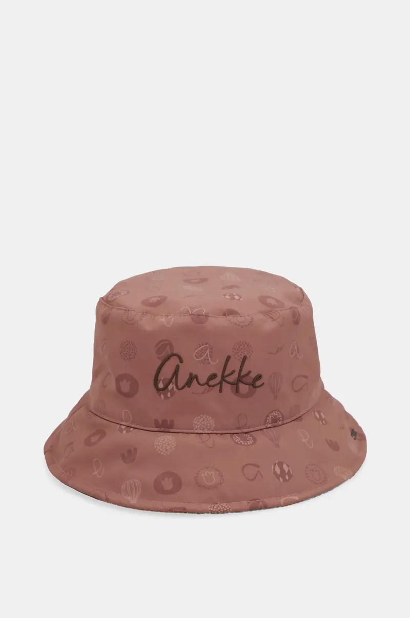 Gorro pescador rosa reversible