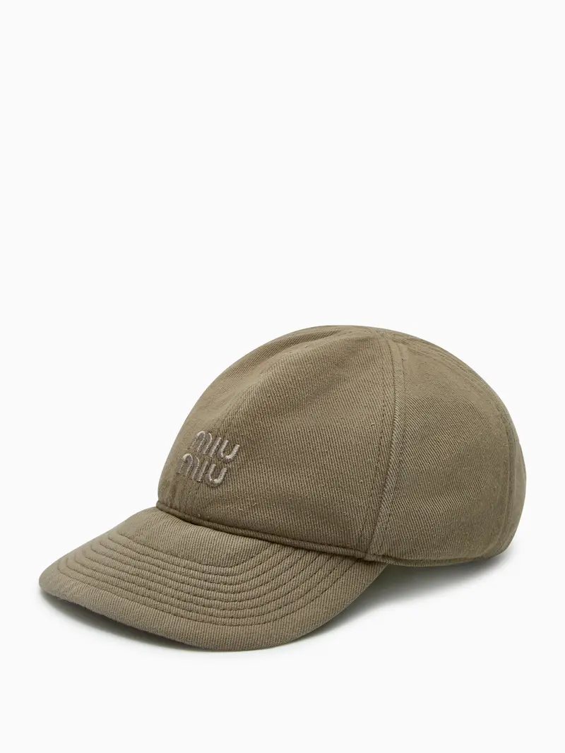 Green baseball cap