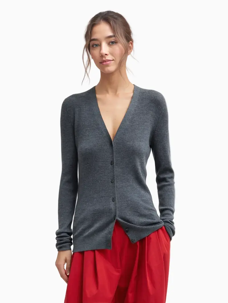 Grey cardigan