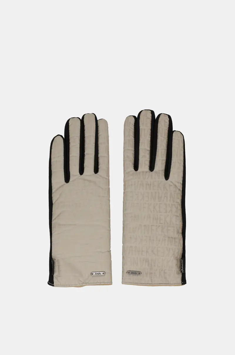 Guantes negros y beige Contemporary