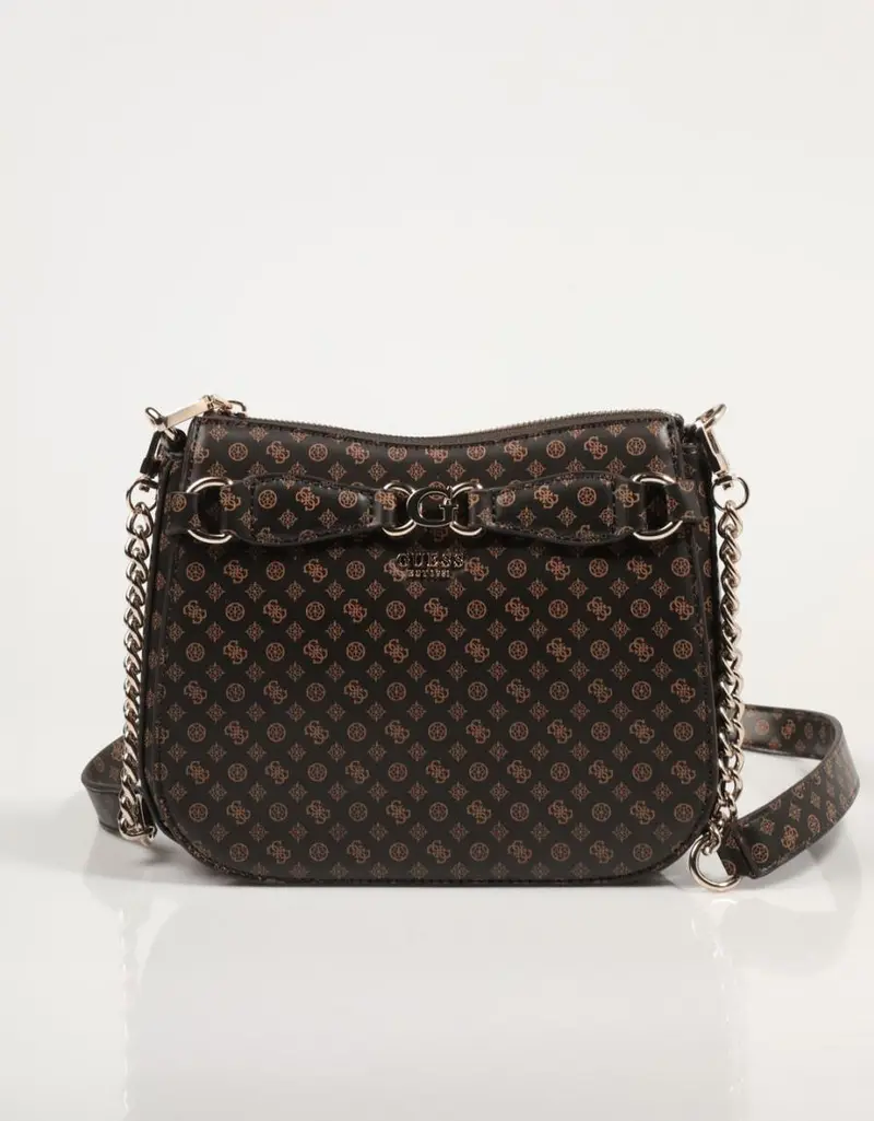 GUESS BAGS ARLENA LOGO CROSSBODY HOBO 85947