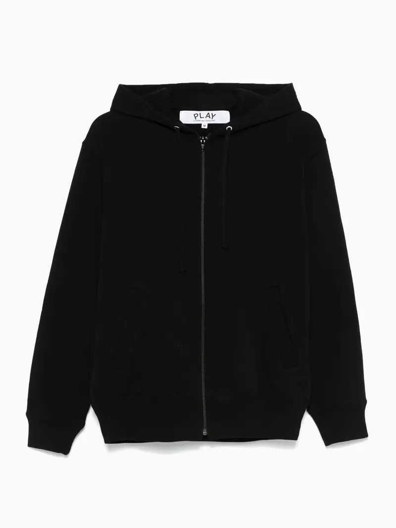 Heart-patch hoodie