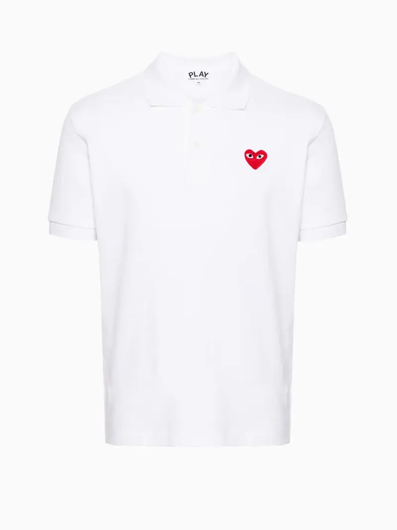 Heart-patch polo shirt