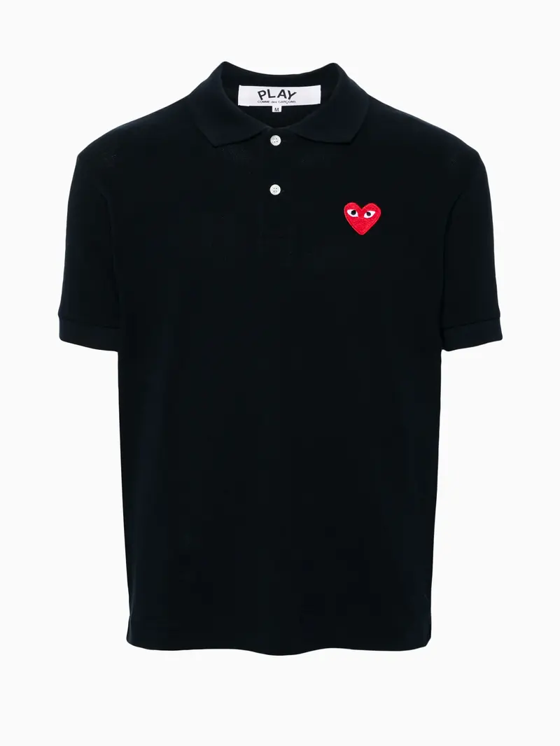 Heart-patch polo shirt