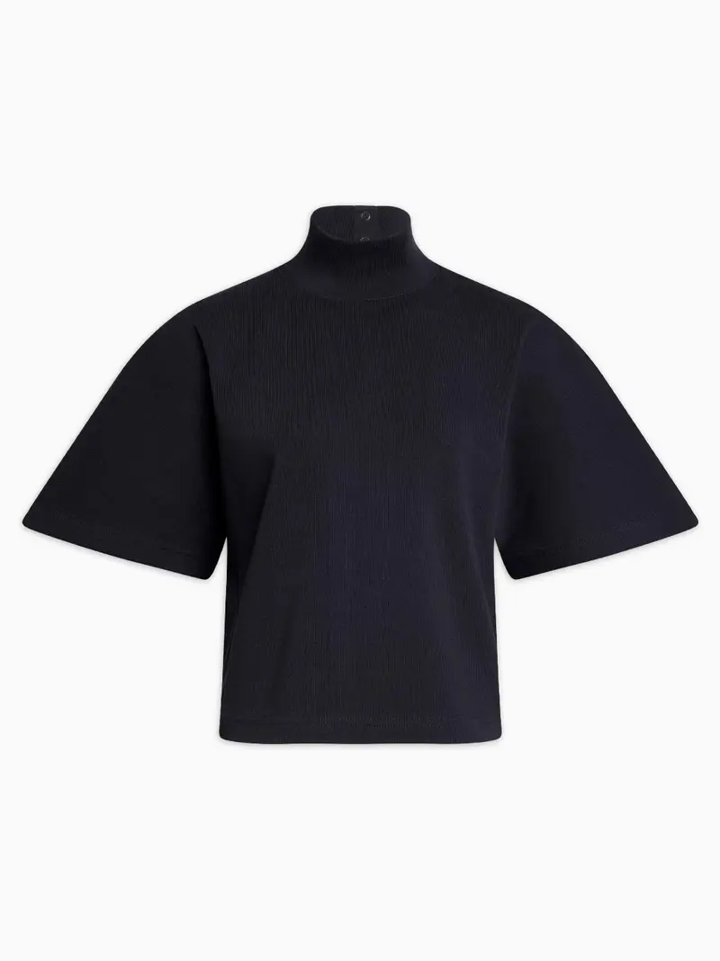 High neck T-shirt