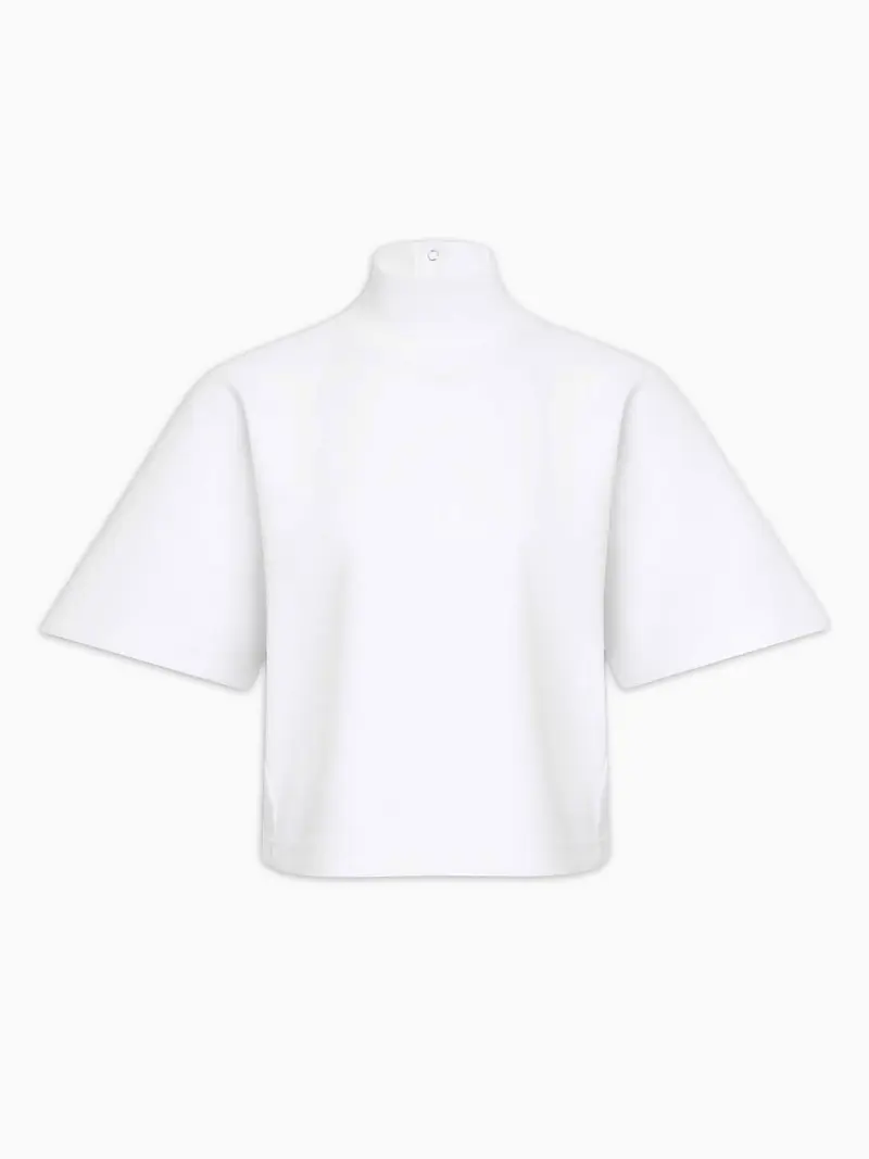 High neck T-shirt