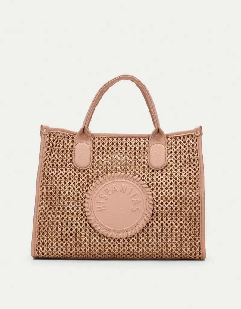 HISPANITAS BOLSO RAFIA DESERT/ALMOND 90251