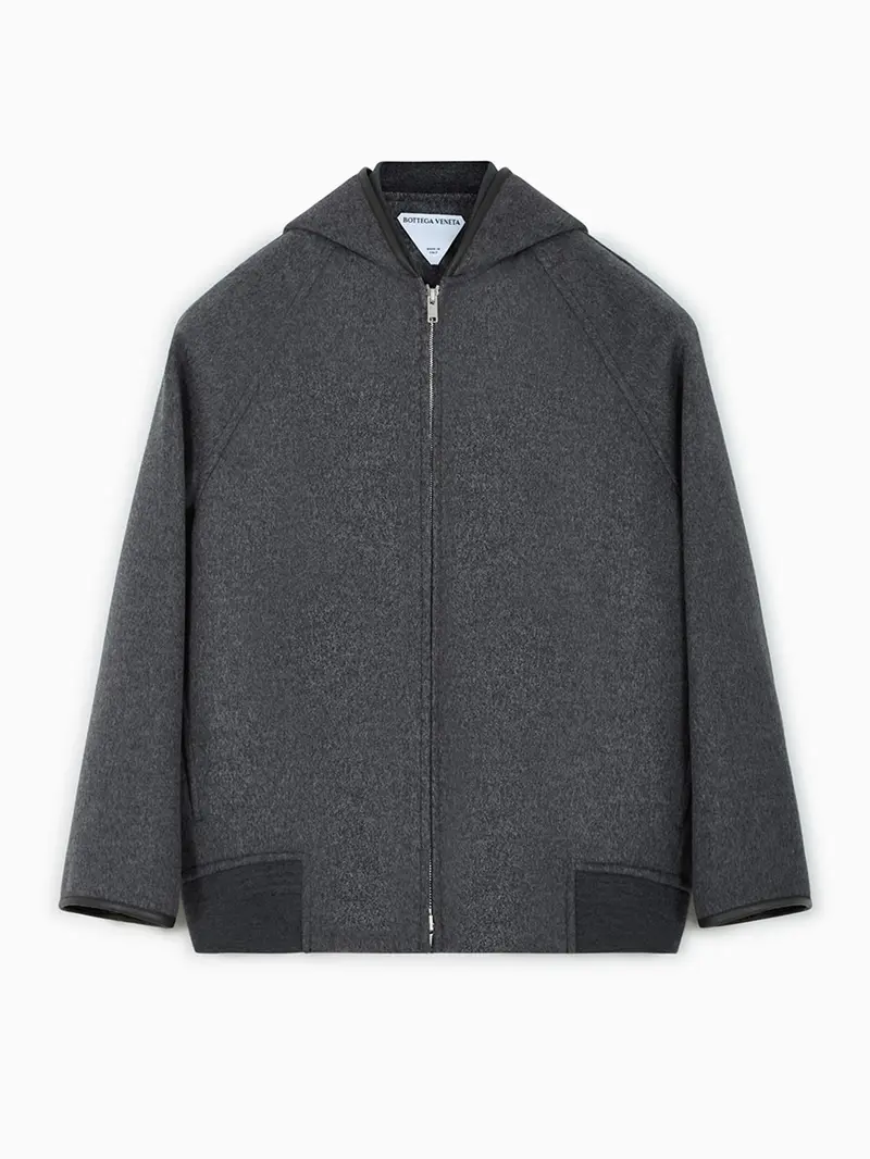 Hooded blouson jacket