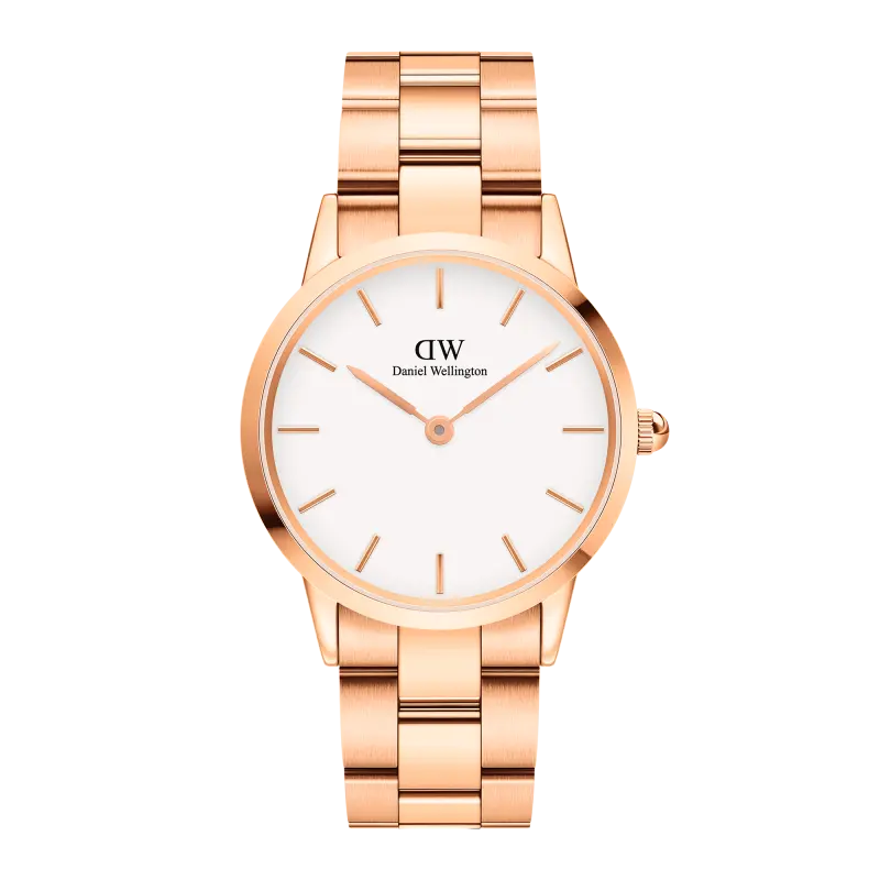 Iconic Link 36mm White Gold Rose