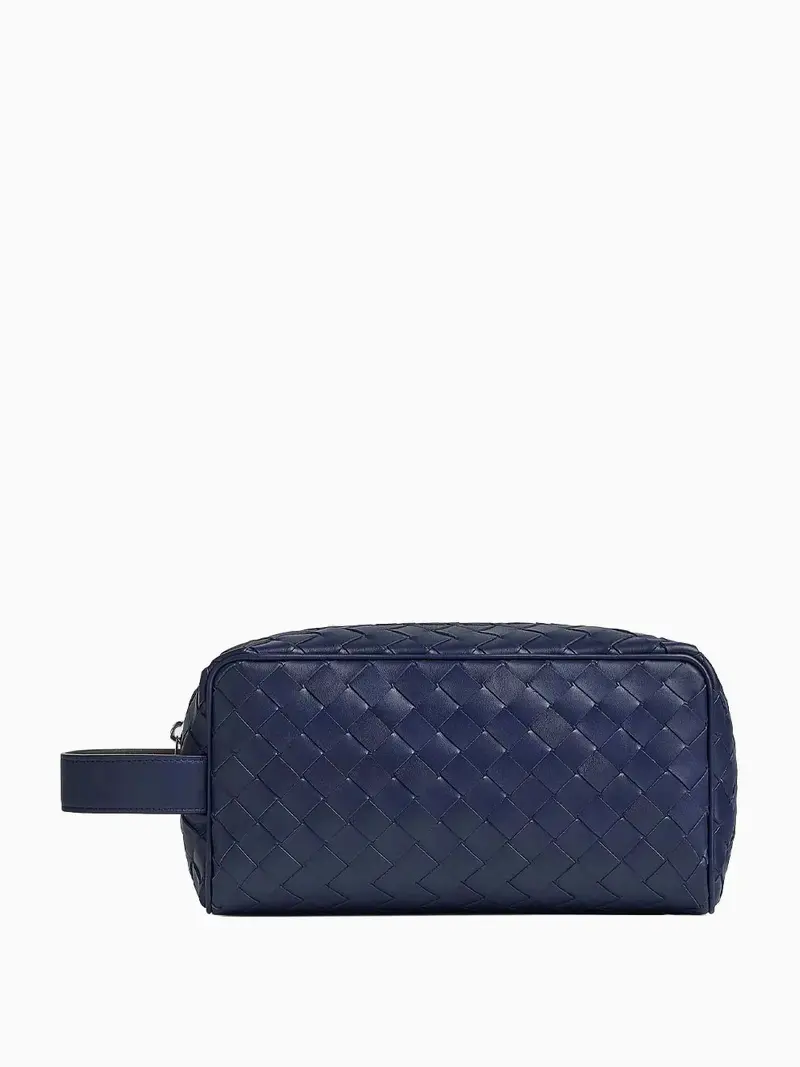 Intrecciato travel pouch