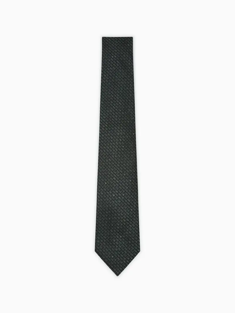 Jacquard-print tie