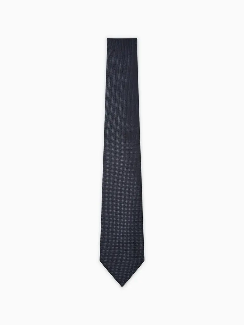 Jacquard-print tie