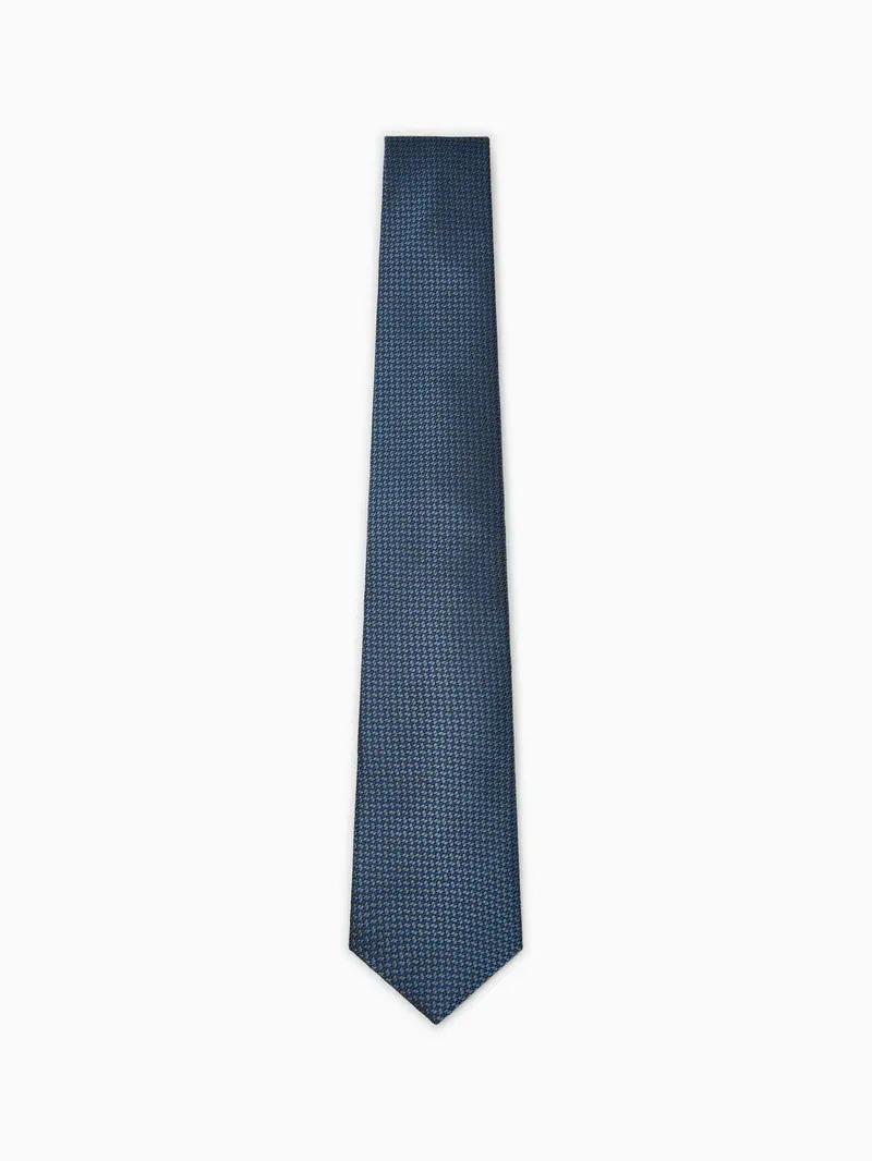 Jacquard-print tie