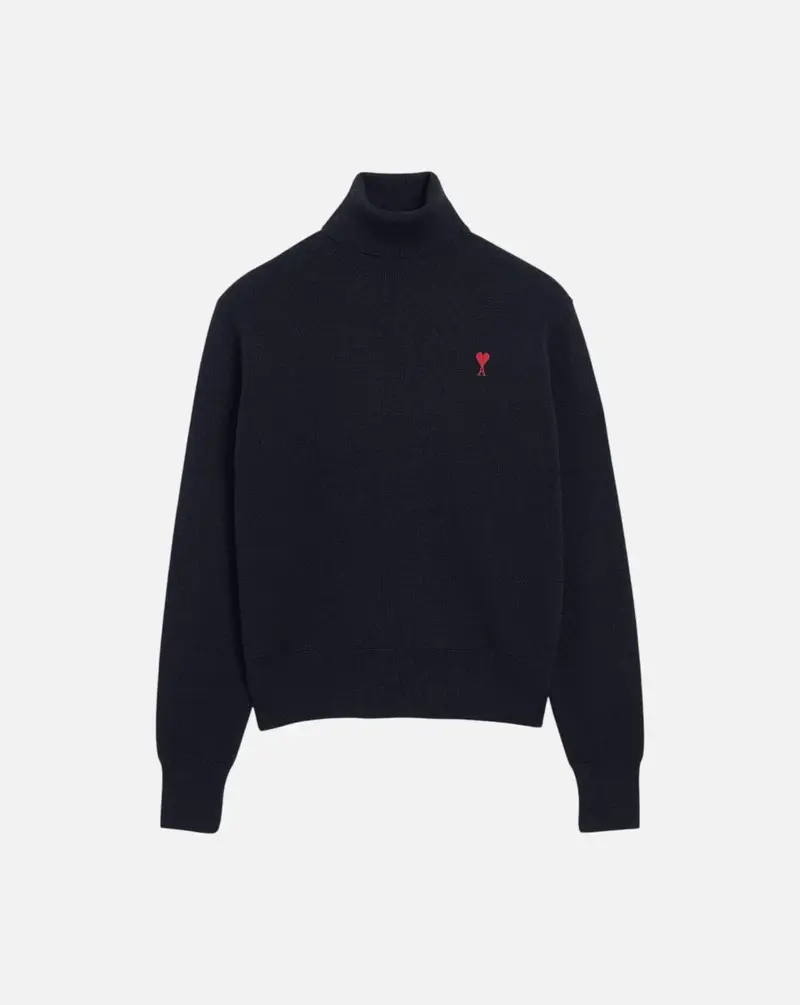 Jersey Ami Paris Quota Turtle Neck Sweater