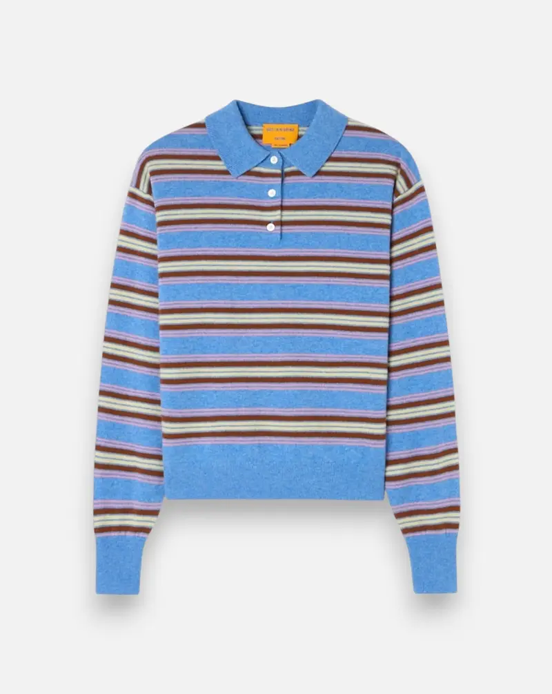 Jersey Collegiate Stripe Polo