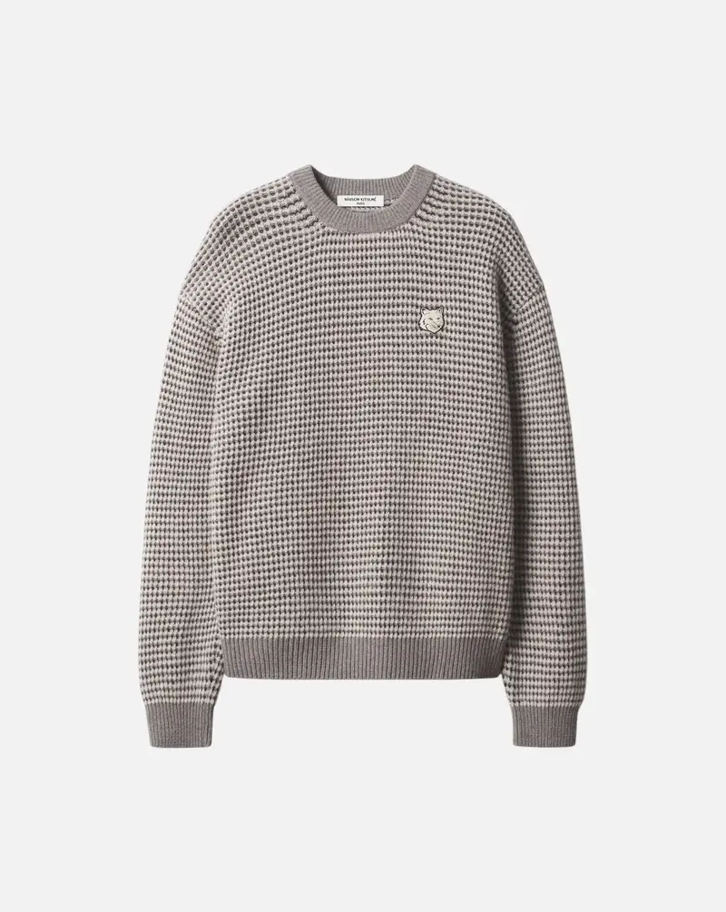 Jersey Fox Head Waffle Stitch Comfort Jumper