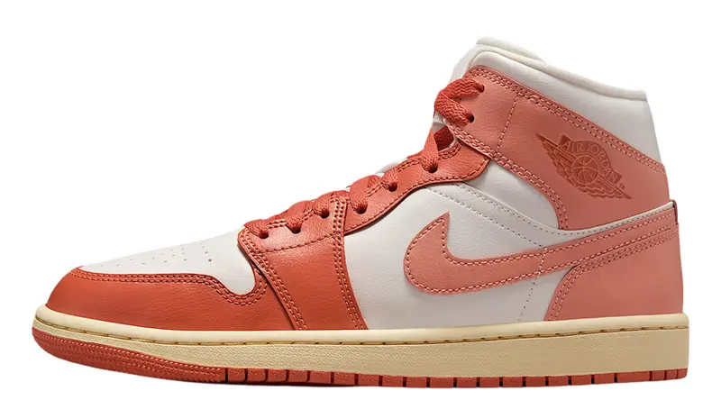 Jordan 1 Mid Madder Root (Mujer)