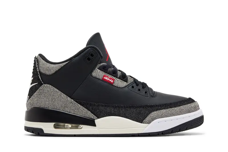 Jordan 3 Retro x Levi's Denim Negro