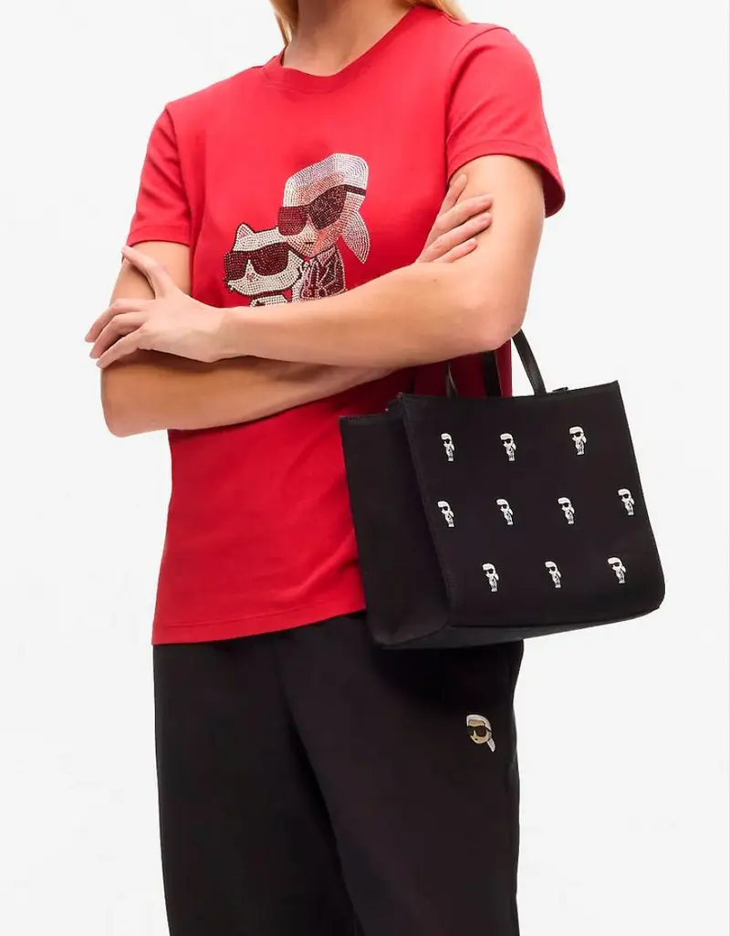 KARL LAGERFELD IKON AOP SQUARE TOTE 88508