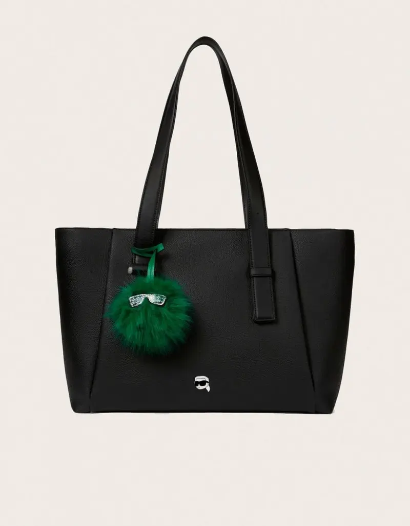 KARL LAGERFELD IKON PEBBLE LARGE TOTE BLACK B4W30081 91307