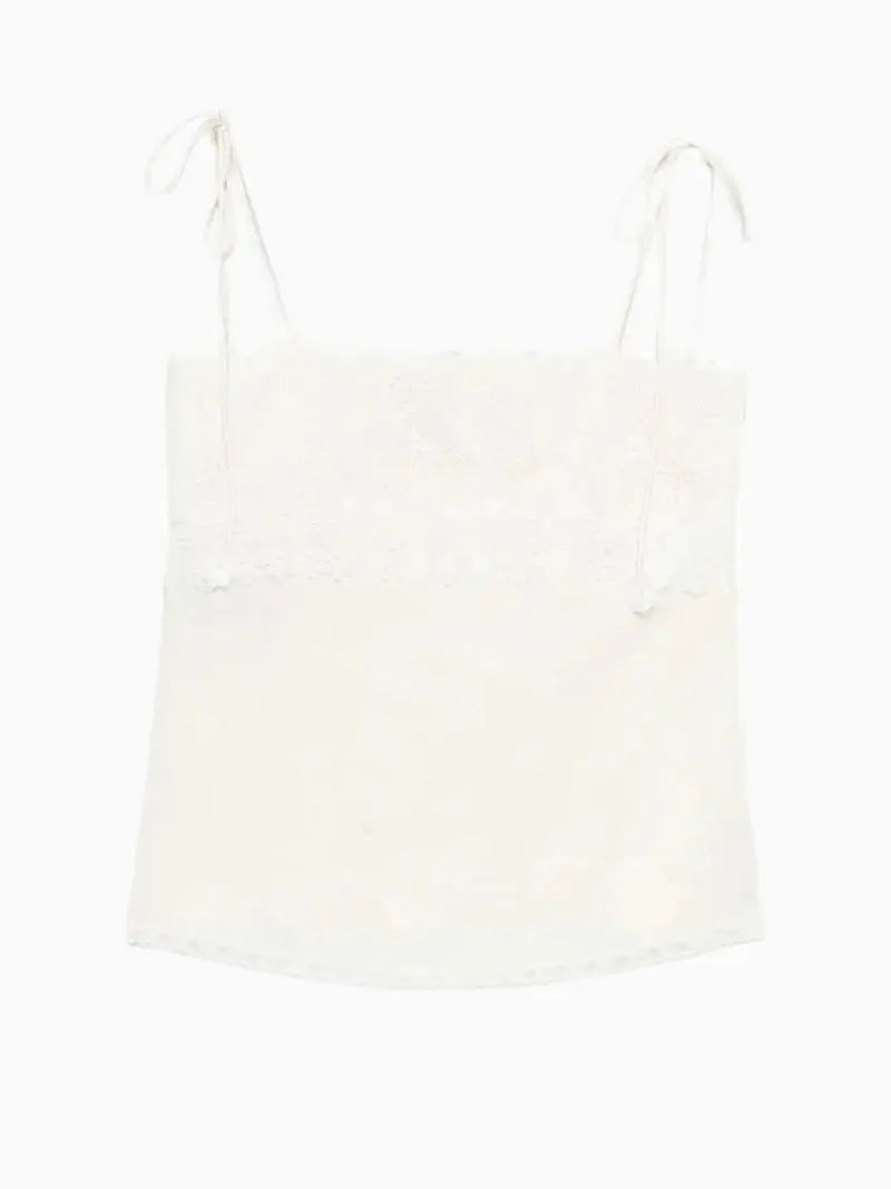 Lace-trim top
