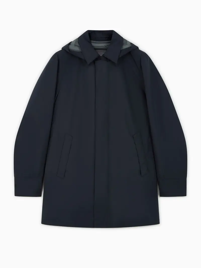 Laminar trench coat