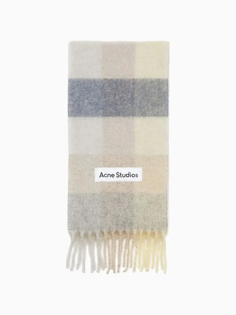 Lavender checked scarf