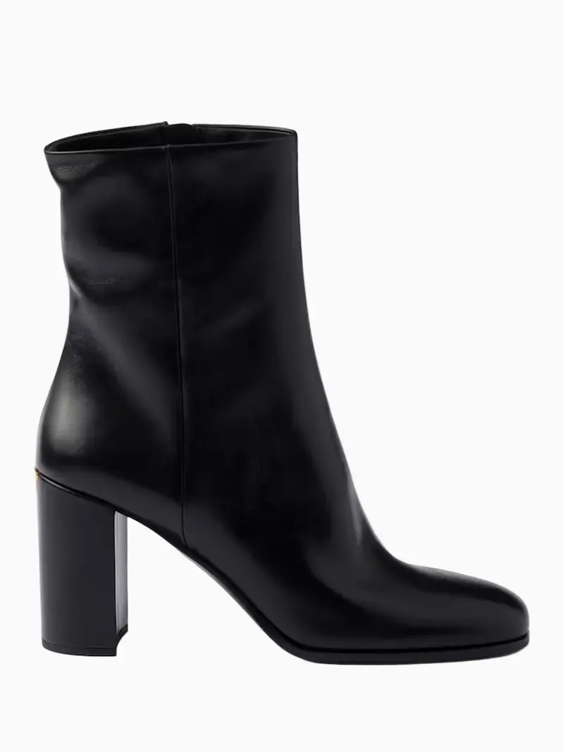 Leather booties