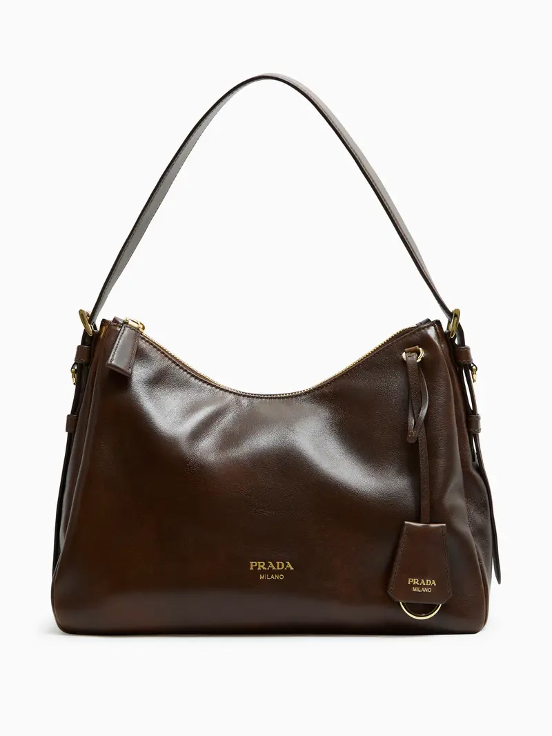 Leather shoulder bag