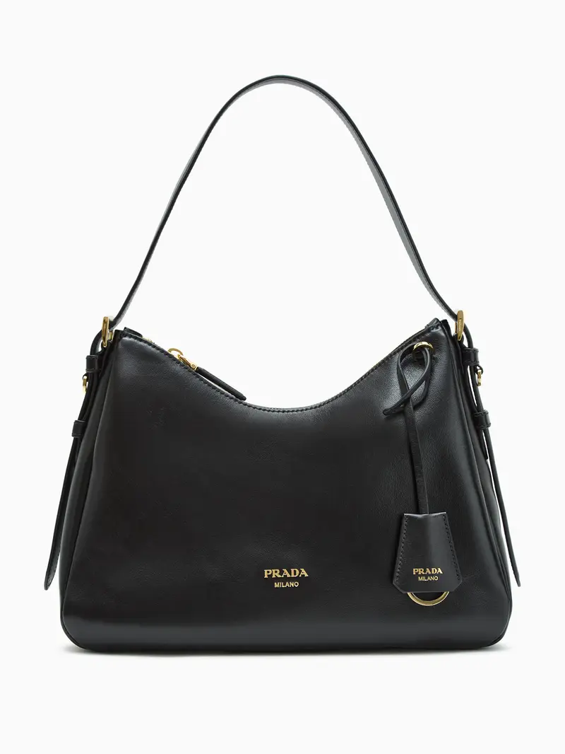 Leather shoulder bag