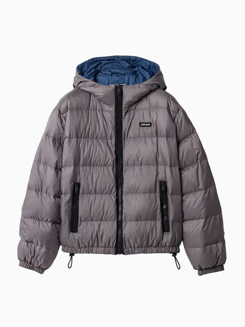 Light pongé down jacket