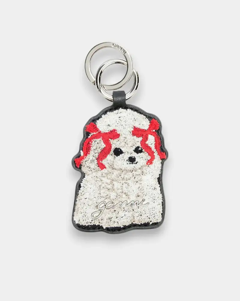 Llavero Ganni Dog Bow Keyring