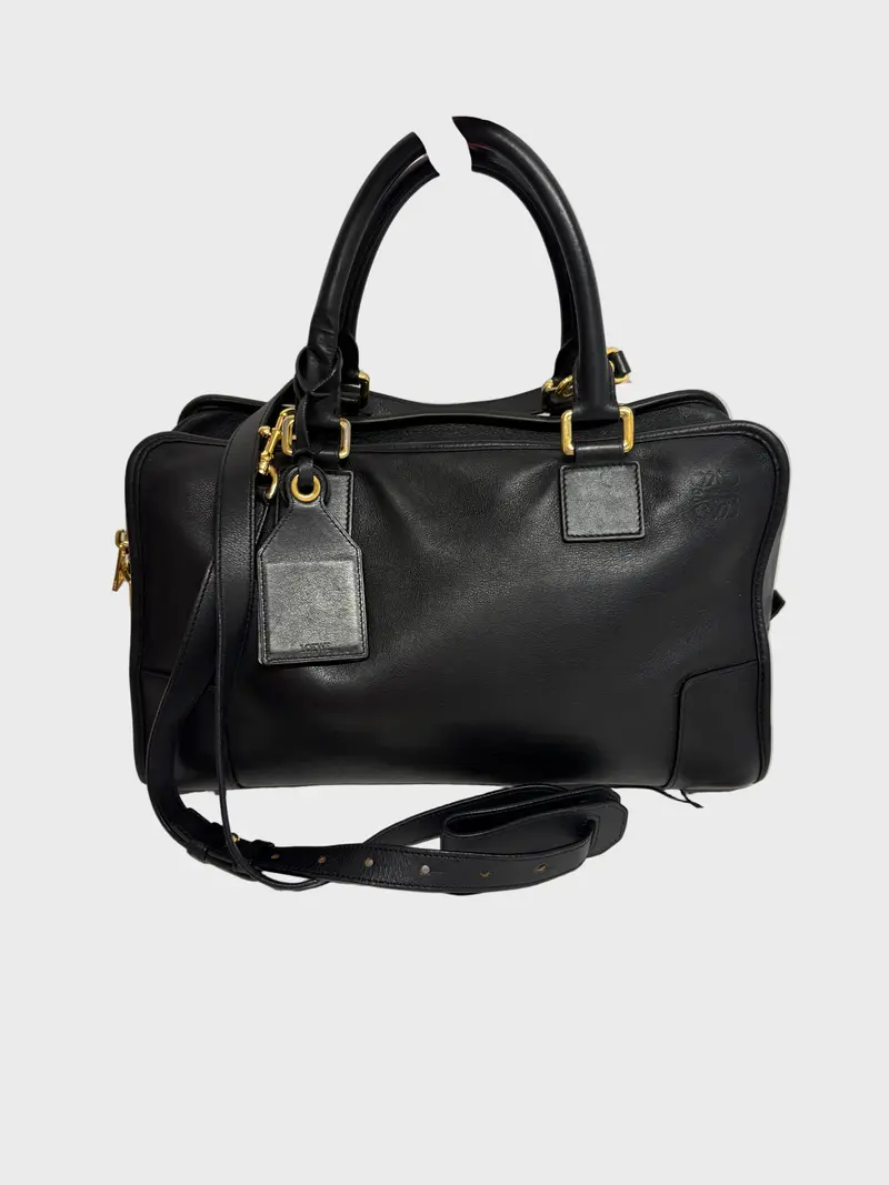 Loewe amazona 35 bandolera piel becerro negra