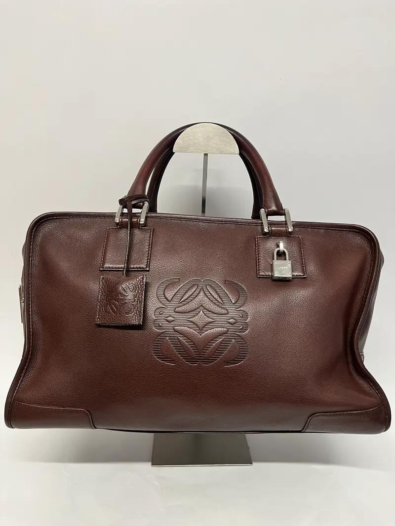 Loewe Amazona 36 Piel Marrón y herajes plata