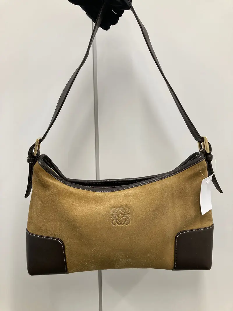 Loewe bolso hombro ante marrón vintage