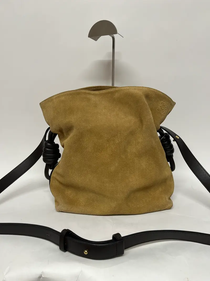 Loewe Flamenco Knot mediano Ante Marrón