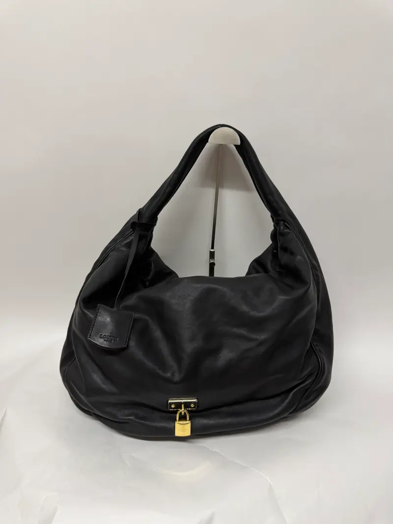 Loewe Padlock Calle Hobo nappa Piel Negra