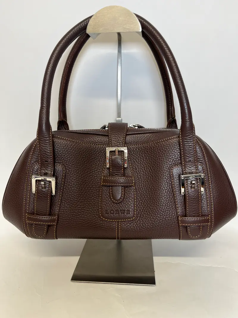 Loewe Senda Handbag Piel Marrón Oscuro (Pequeña)