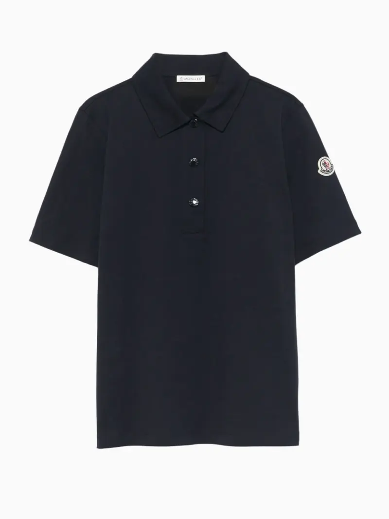 Logo-patch polo shirt